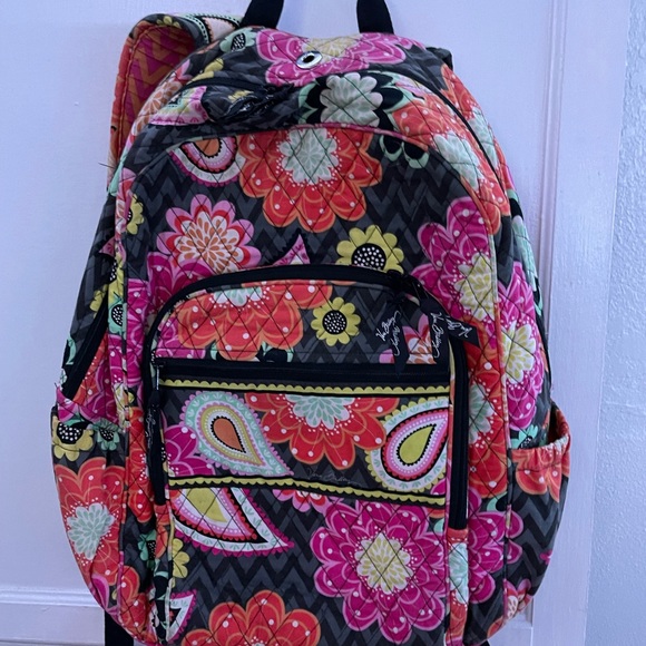 Vera Bradley- Ziggy Zinnia Campus Backpack-USED